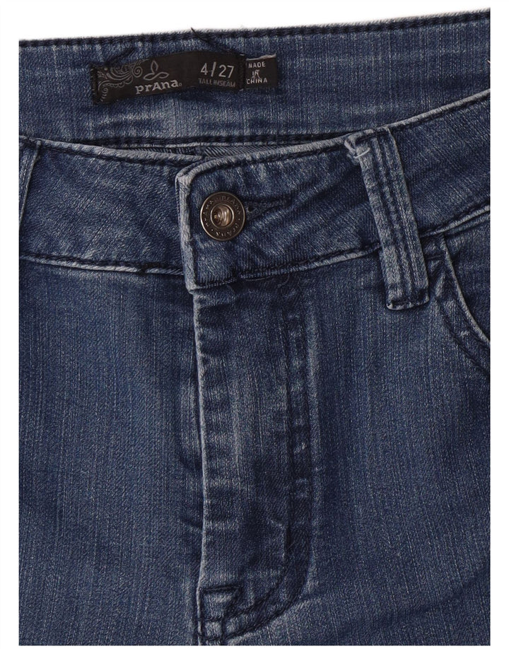 PRANA Jeans Skinny Feminino US 4 Pequeno W27 L31 Azul