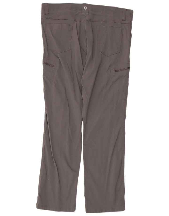 Calça Wrangler Mens Straight Cargo W40 L30 Cinza Nylon