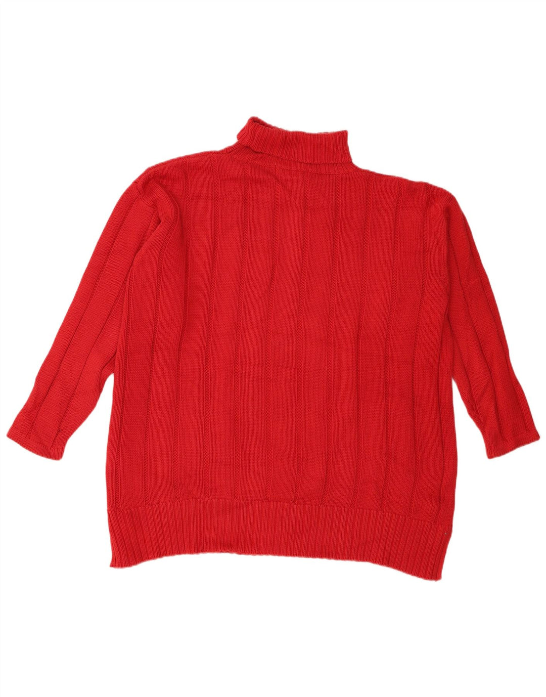 Eddie Bauer Suéter feminino oversized com gola redonda Reino Unido 14 médio vermelho