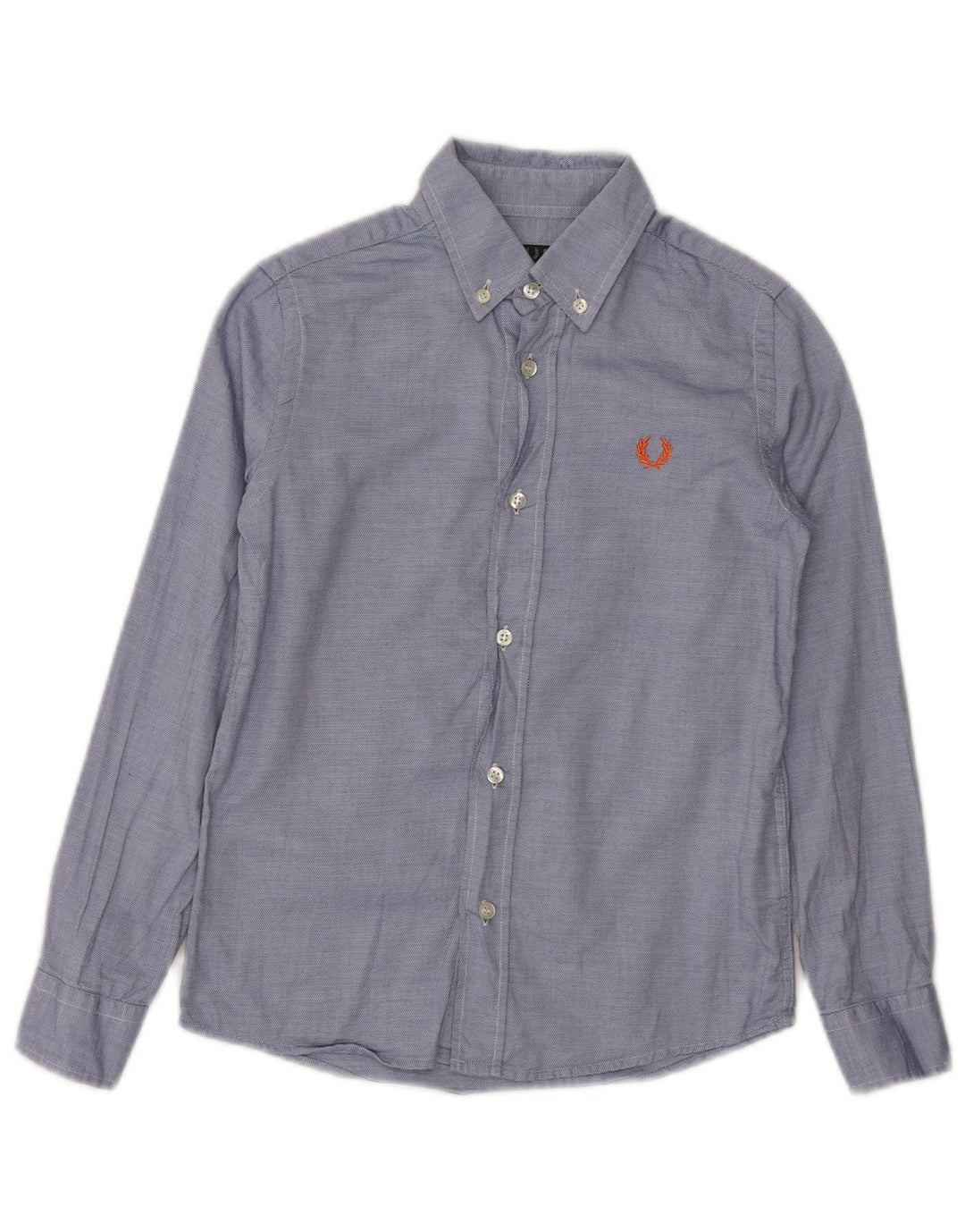 Camisa masculina FRED PERRY 7-8 anos azul manchada