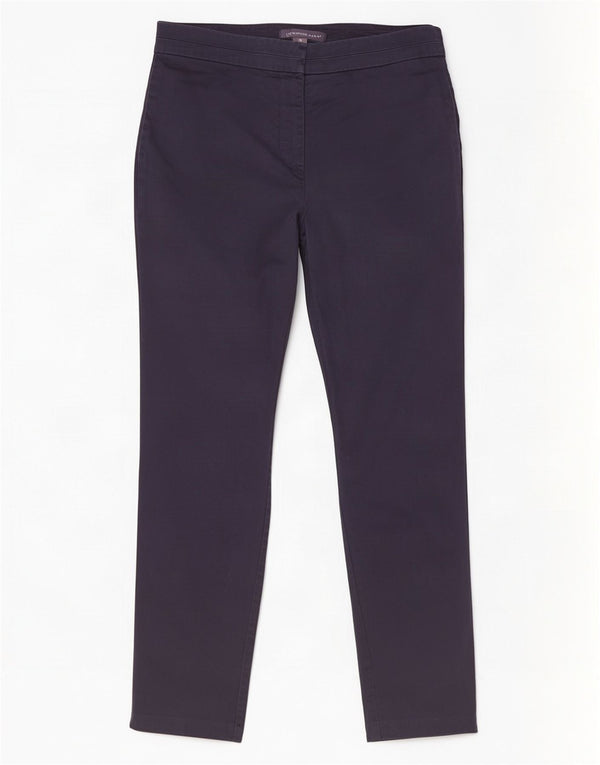 Calça feminina casual justa Marks & Spencer Reino Unido 10 pequena W28 L27 azul marinho