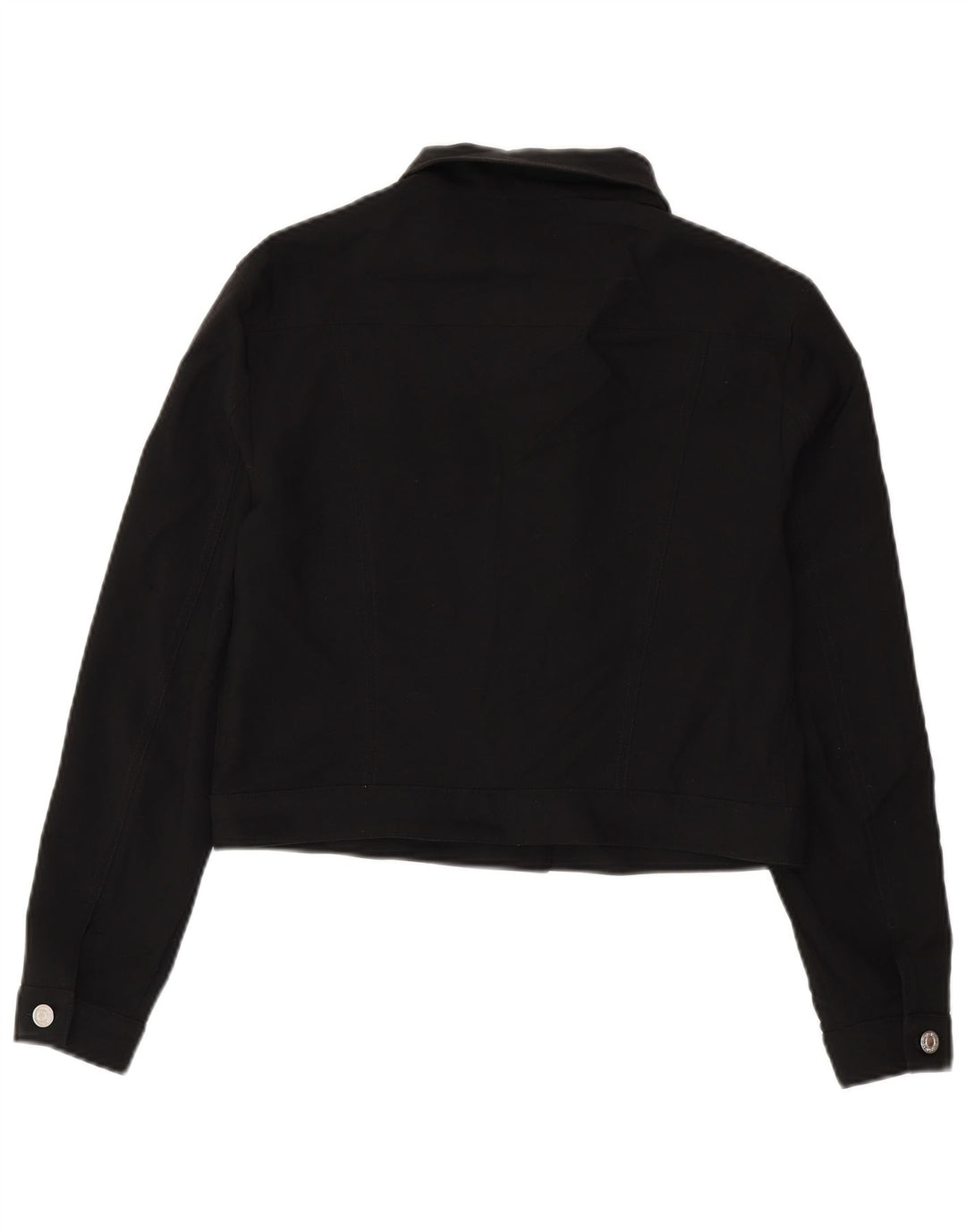 Jaqueta bomber feminina Benetton UK 14 grande poliéster preto