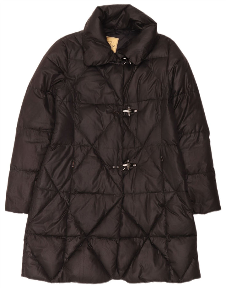 Casaco acolchoado feminino Fay UK 16 grande poliéster preto