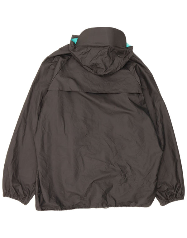 Jaqueta de chuva masculina Columbia com capuz UK 40 grande nylon preto