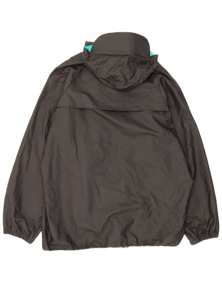 Jaqueta de chuva masculina Columbia com capuz UK 40 grande nylon preto