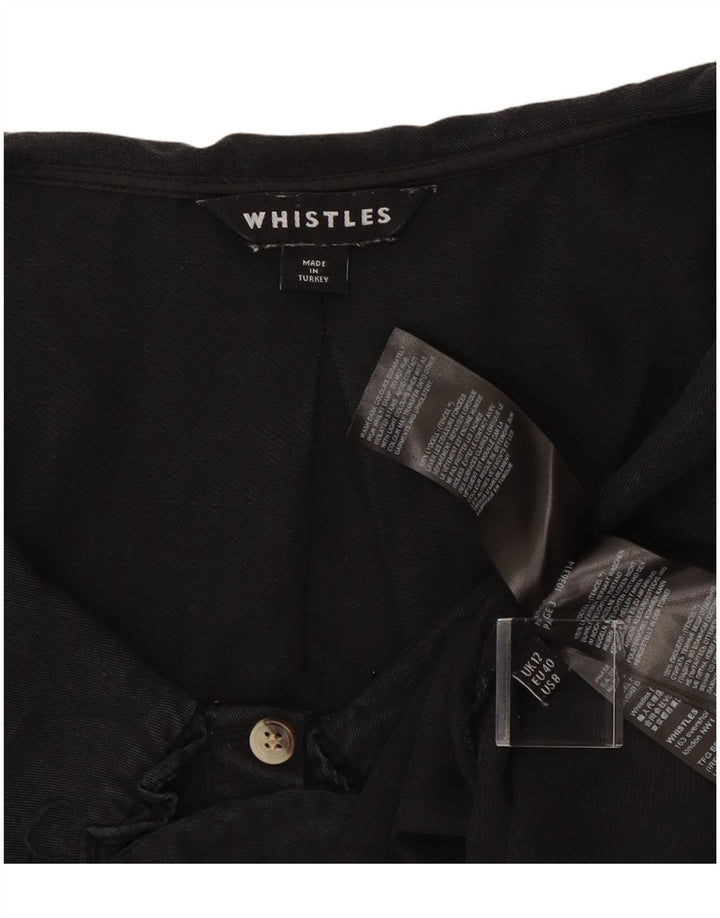 Blusa feminina Whistle UK 12 Lycra preta média