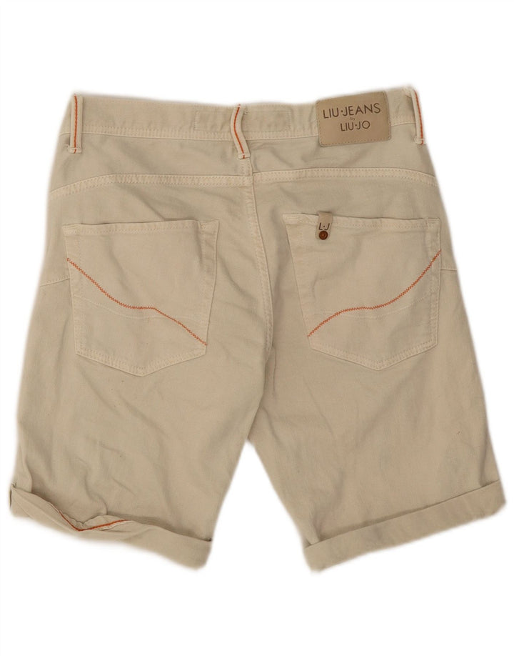 Liu Jo Shorts casual masculino regular W31 algodão bege médio