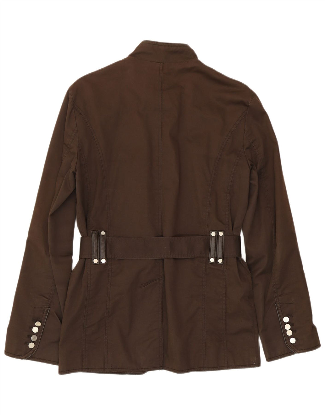 Jaqueta militar masculina Zara UK 38 algodão marrom médio