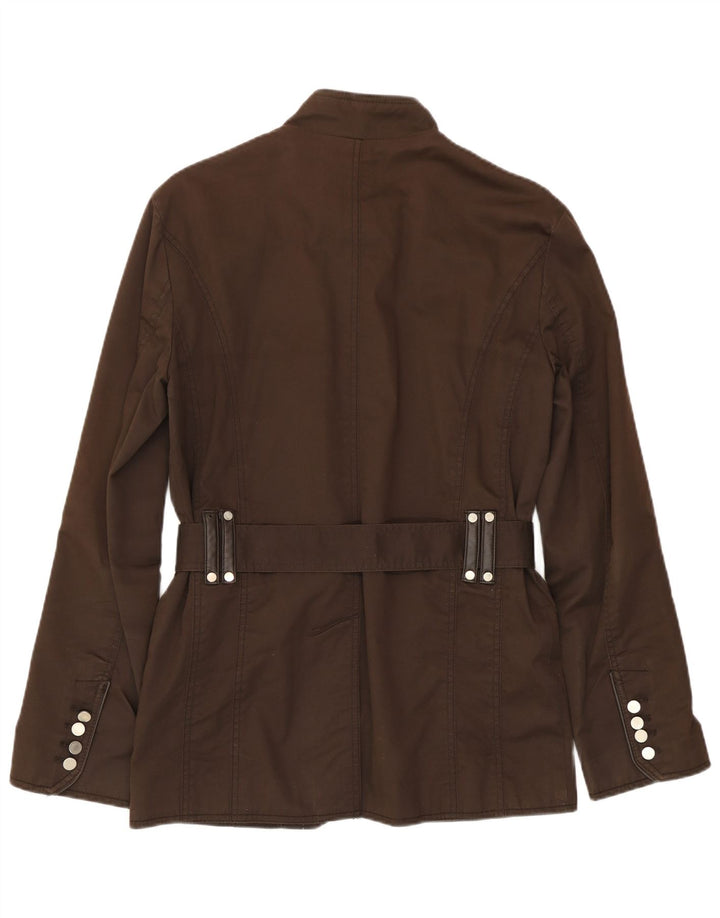 Jaqueta militar masculina Zara UK 38 algodão marrom médio