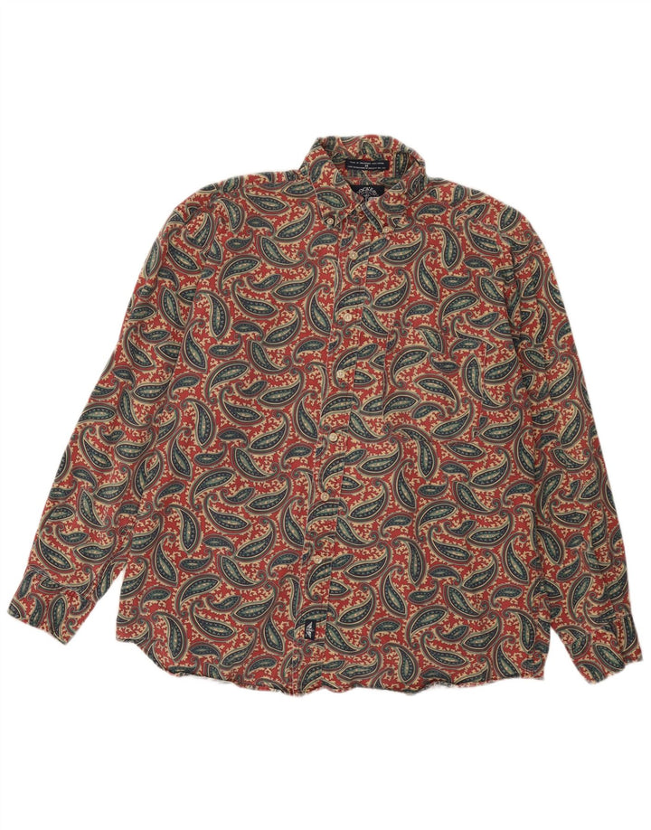 Camisa masculina Dockers média multicolorida algodão paisley