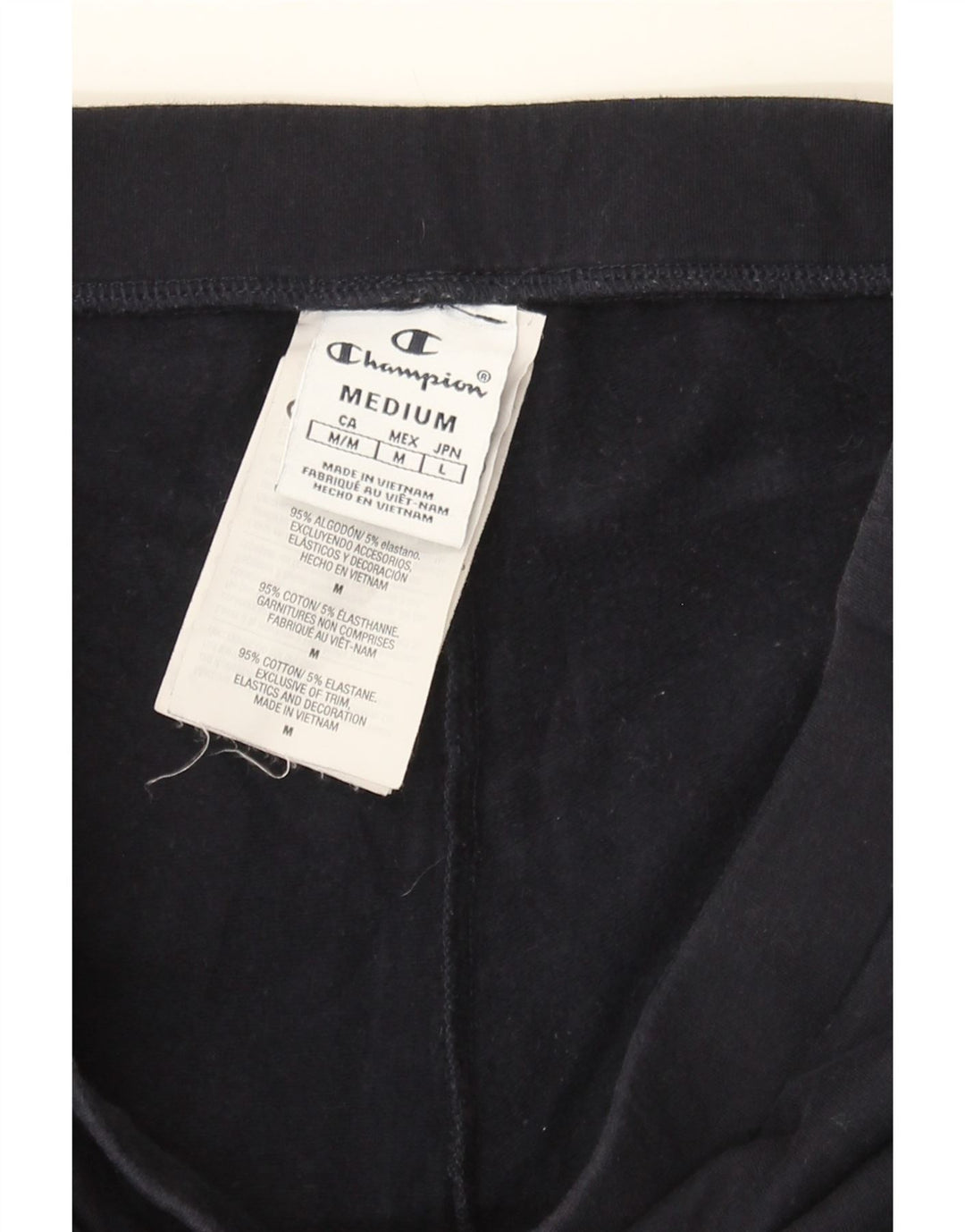 CHAMPION Womens Leggings UK 14 Medium  Navy Blue Cotton Vintage Champion and Second-Hand Champion from Messina Hembry 