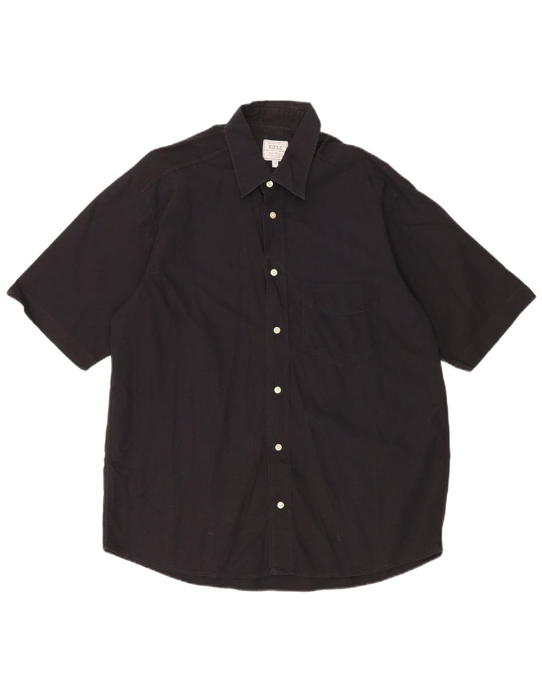 Camisa masculina de manga curta Rifle grande algodão preto