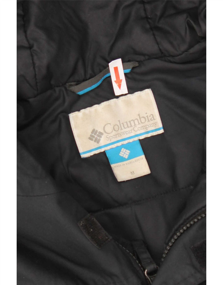 Columbia Mens Graphic Hooded Anorak Jacket UK 38 Médio Preto Nylon