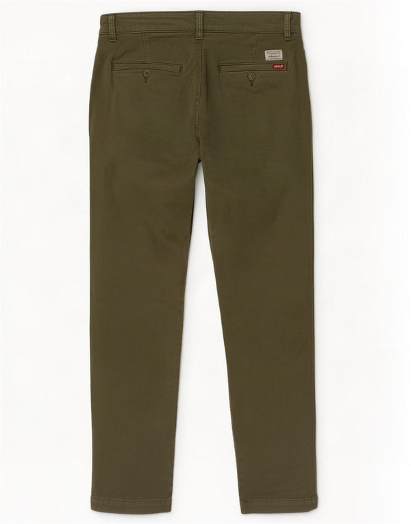 Calça Chino Masculina Slim Tapered Levi's W32 L30 Algodão Cáqui