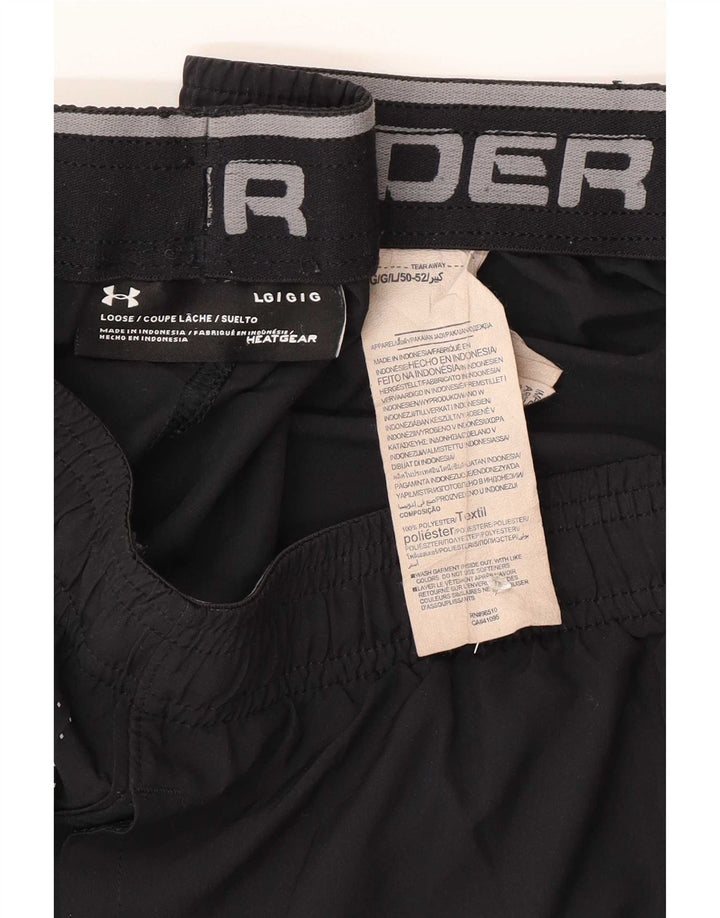 Under Armour Mens Sport Shorts Grande Poliéster Colorblock Preto