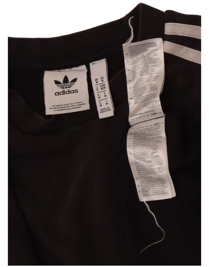 Adidas Mens Moletom Jumper Médio Algodão Preto