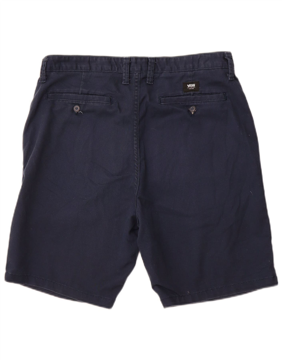 VANS Mens Chino Shorts W34 Grande Algodão Azul Marinho