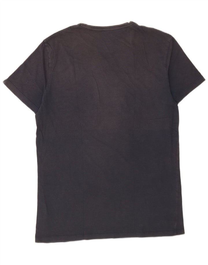 Timberland Camiseta masculina gráfica Top médio algodão azul marinho