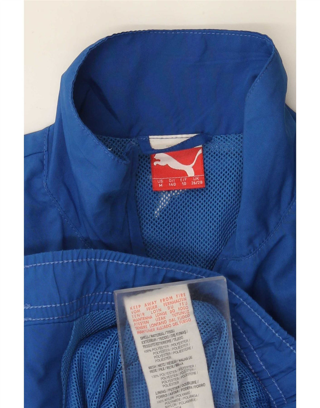 Jaqueta Puma Boys Graphic Tracksuit Top 9-10 Anos Azul Poliéster