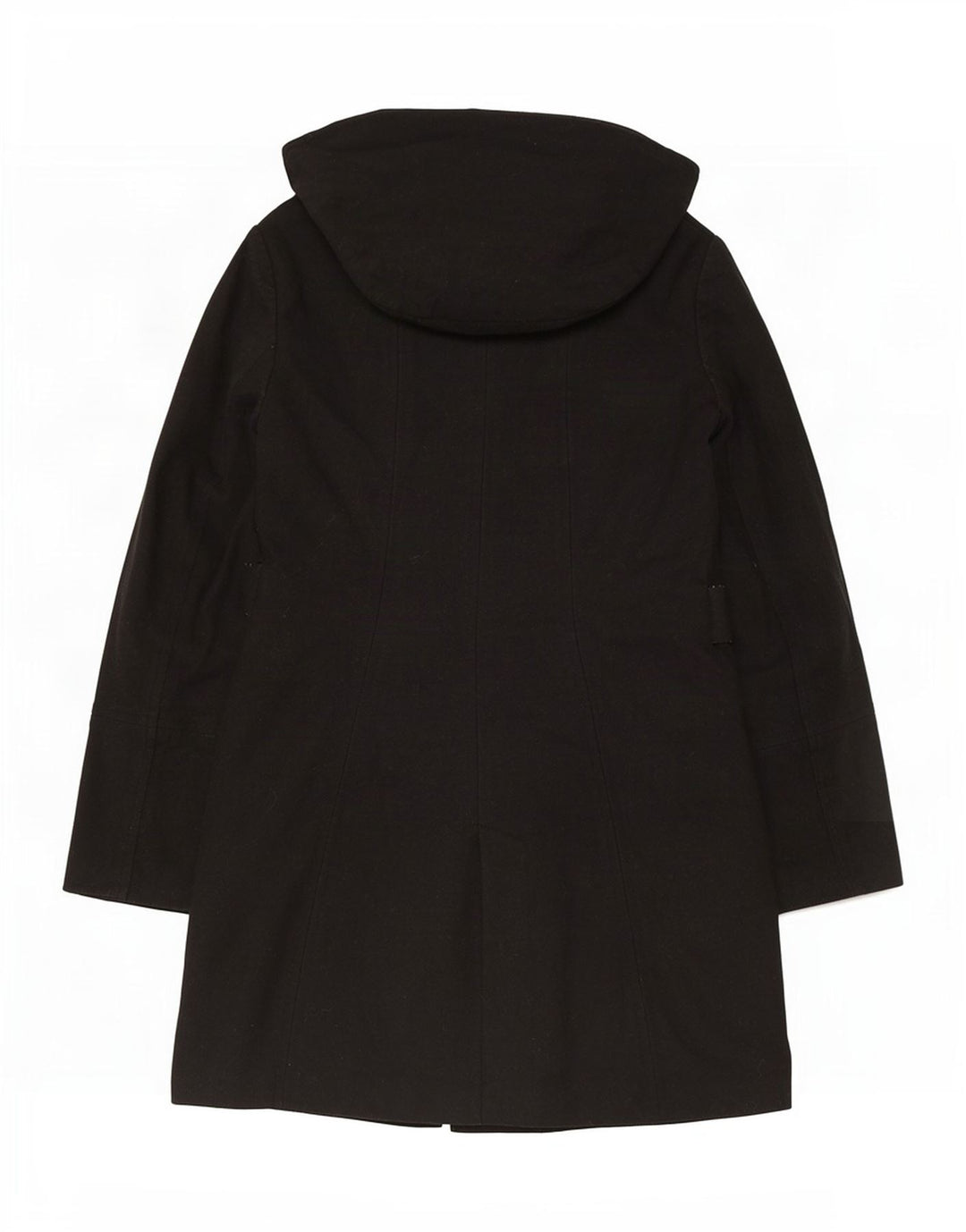 Casaco corta-vento feminino com capuz Zara UK 18 XL preto poliéster