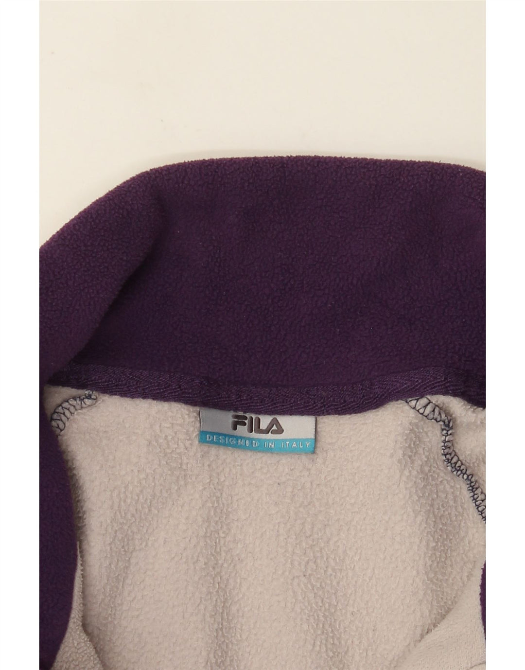 Jaqueta masculina Fila Fleece UK 40 grande bloco colorido azul marinho