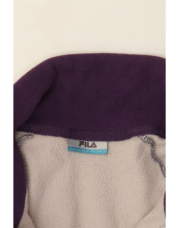 Jaqueta masculina Fila Fleece UK 40 grande bloco colorido azul marinho
