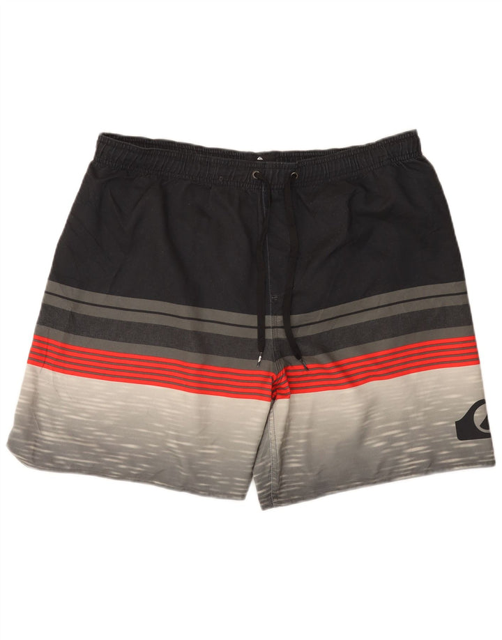 Shorts de natação masculino Quiksilver 2XL poliéster colorblock preto