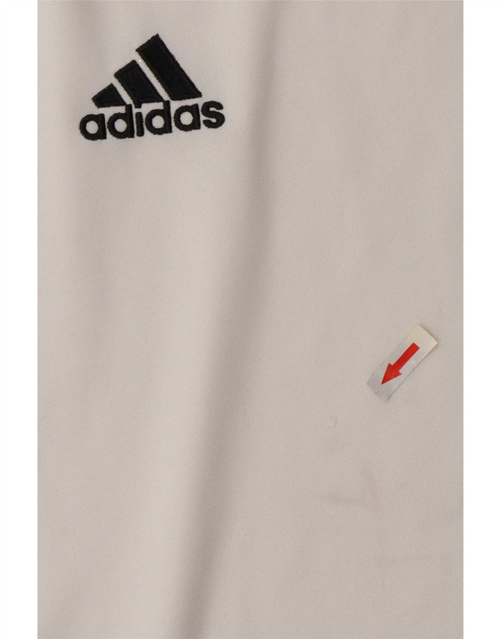 Adidas Mens Climalite Camiseta Top XS Branco Colourblock Poliéster