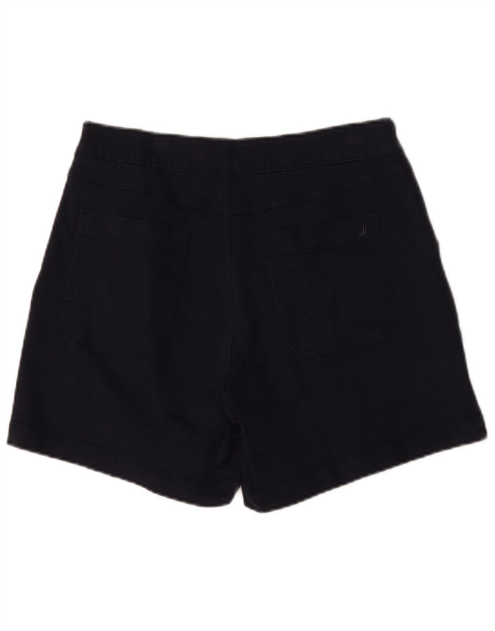 Shorts Chino feminino Nautica médio W30 algodão azul marinho