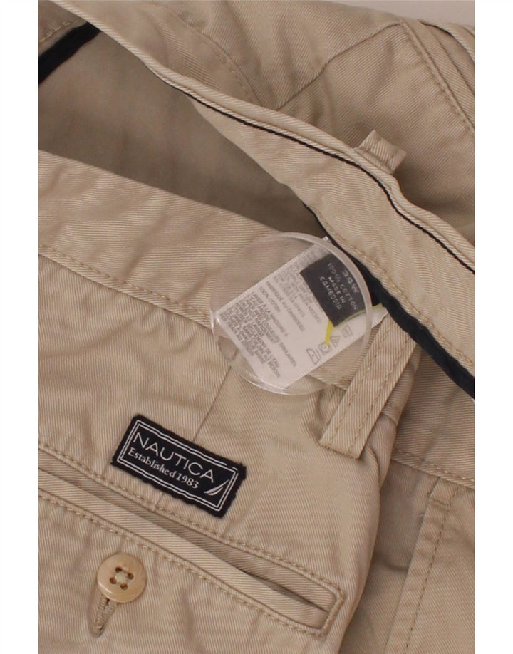 NAUTICA Mens Chino Shorts W34 Large Beige Cotton Vintage Nautica and Second-Hand Nautica from Messina Hembry 