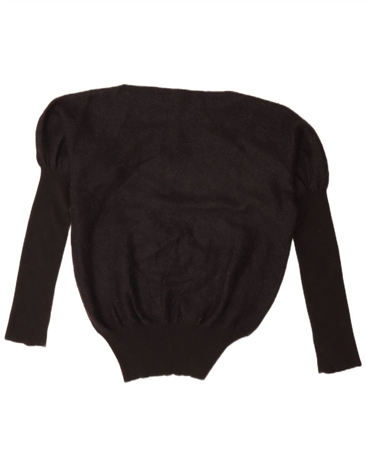 Suéter feminino Les Copains com gola canoa grande IT 42 médio preto