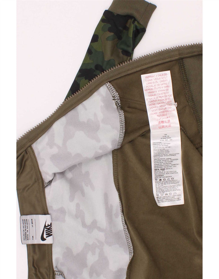 Jaqueta Nike Baby Boys Treino Top 9-12 Meses Cáqui Camuflagem Poliéster