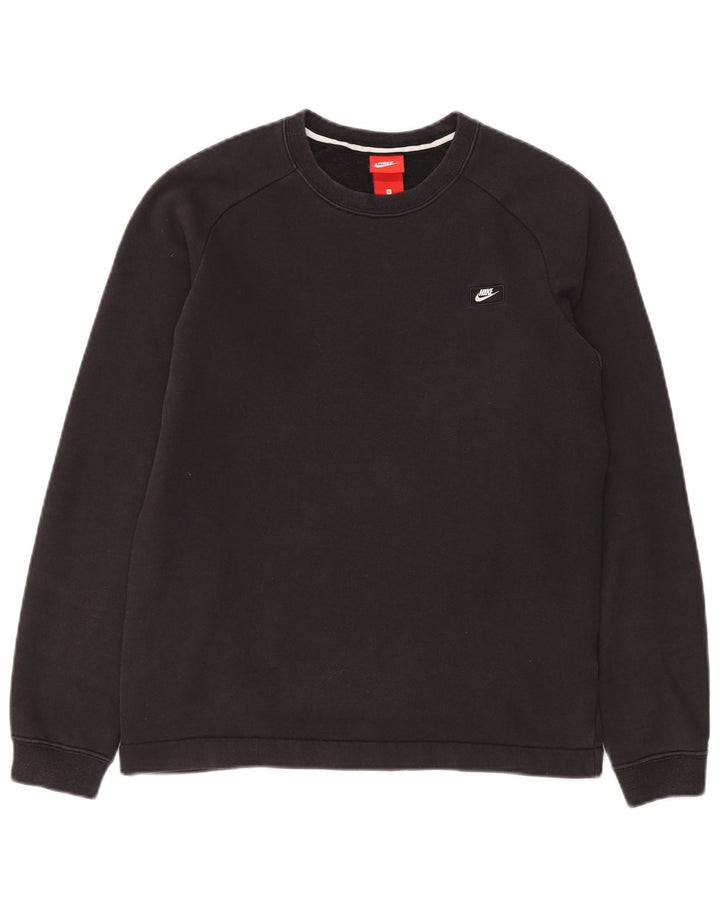 Nike moletom masculino jumper pequeno algodão preto