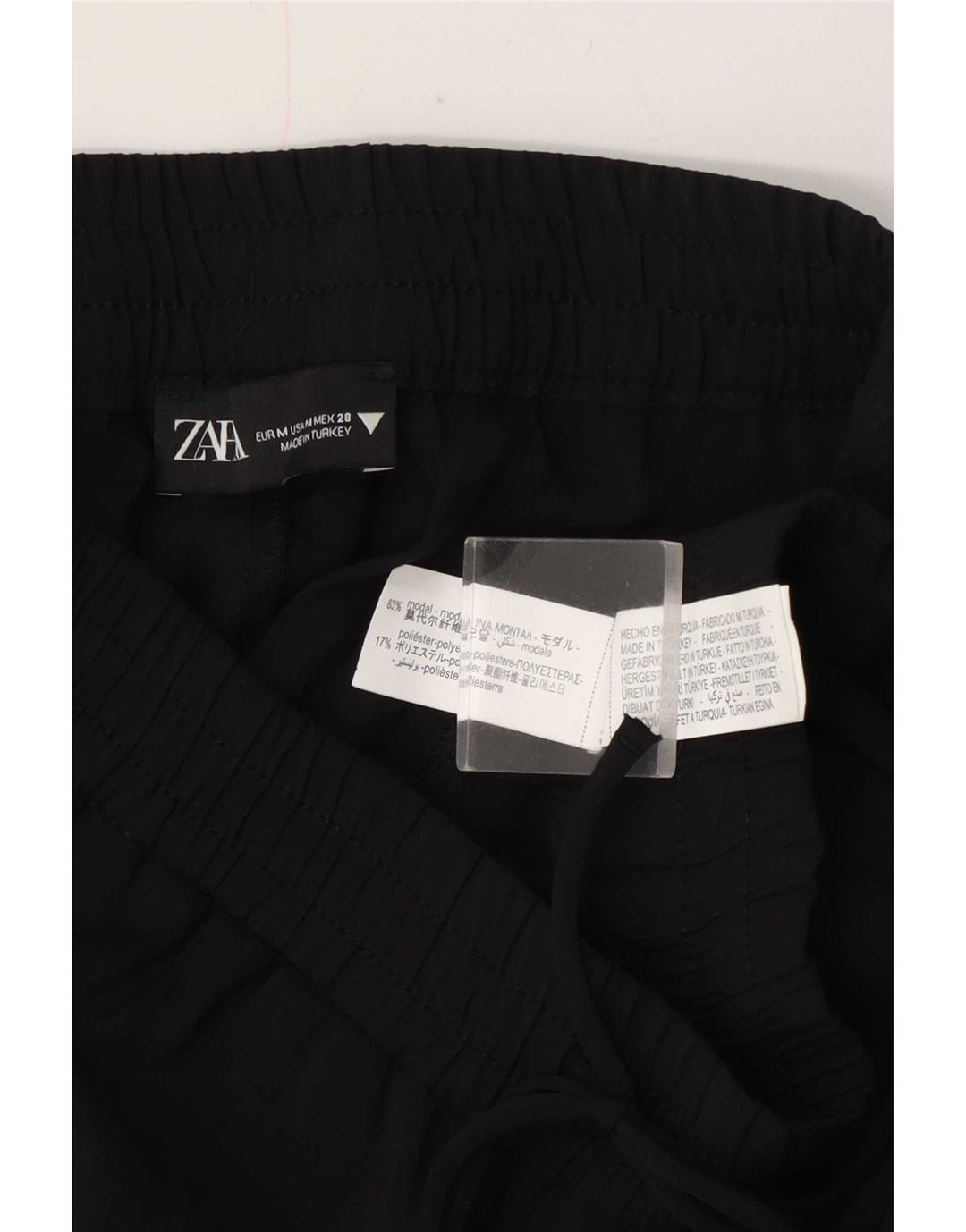 Zara Calça Feminina Slim Cropped Médio W28 L25 Preta Modal