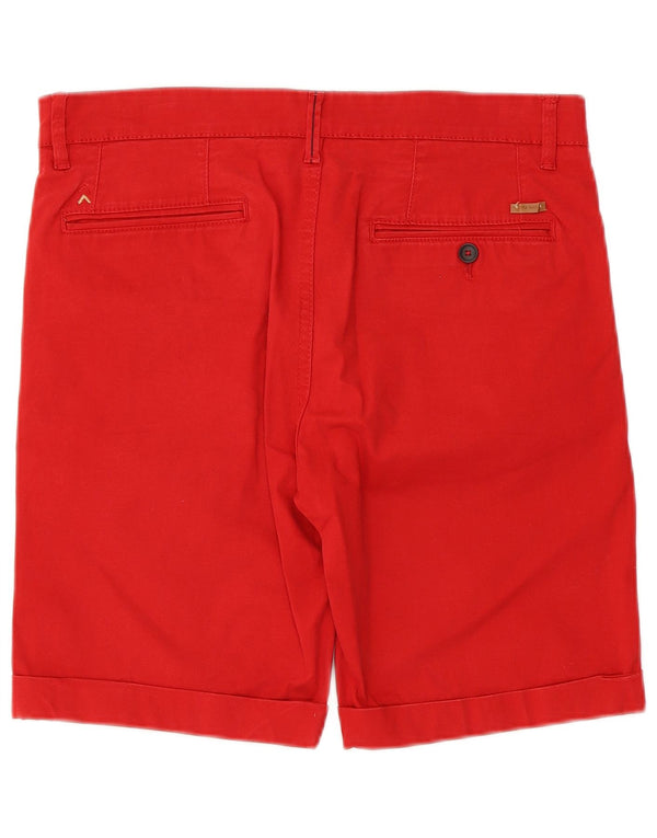 Zara Mens Chino Shorts EU 40 Médio W31 Vermelho