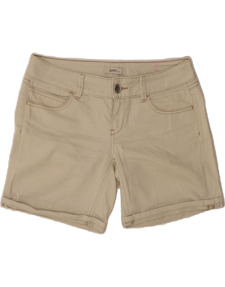 ESPRIT Womens Denim Shorts Size 27 W27 L7 Off White Cotton Vintage Esprit and Second-Hand Esprit from Messina Hembry 