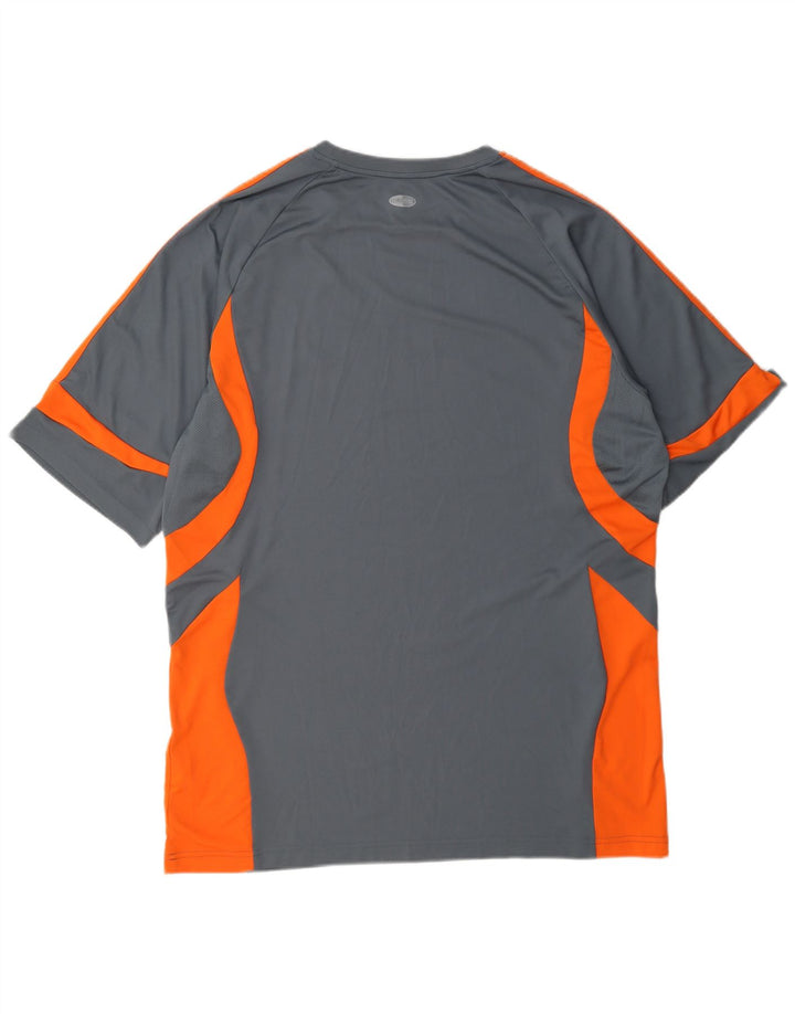 Camiseta masculina Adidas Climacool Top XL cinza colorblock poliéster