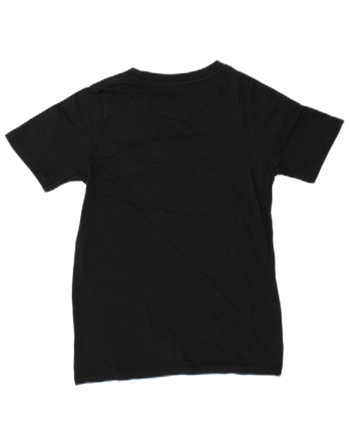 NIKE Boys Athletic Cut Graphic T-Shirt Top 8-9 Years Small Black