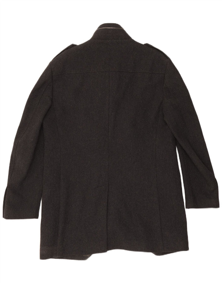 Sobretudo militar masculino Zara UK 44 2XL cinza