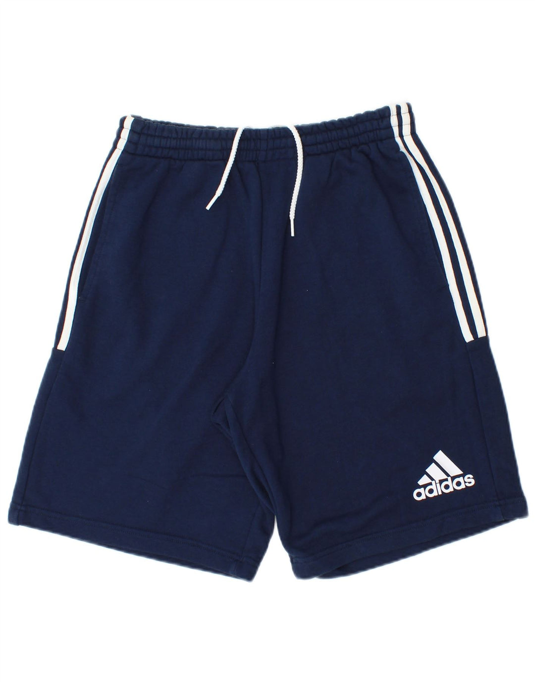 Adidas Mens Sport Shorts Médio Azul Marinho Algodão