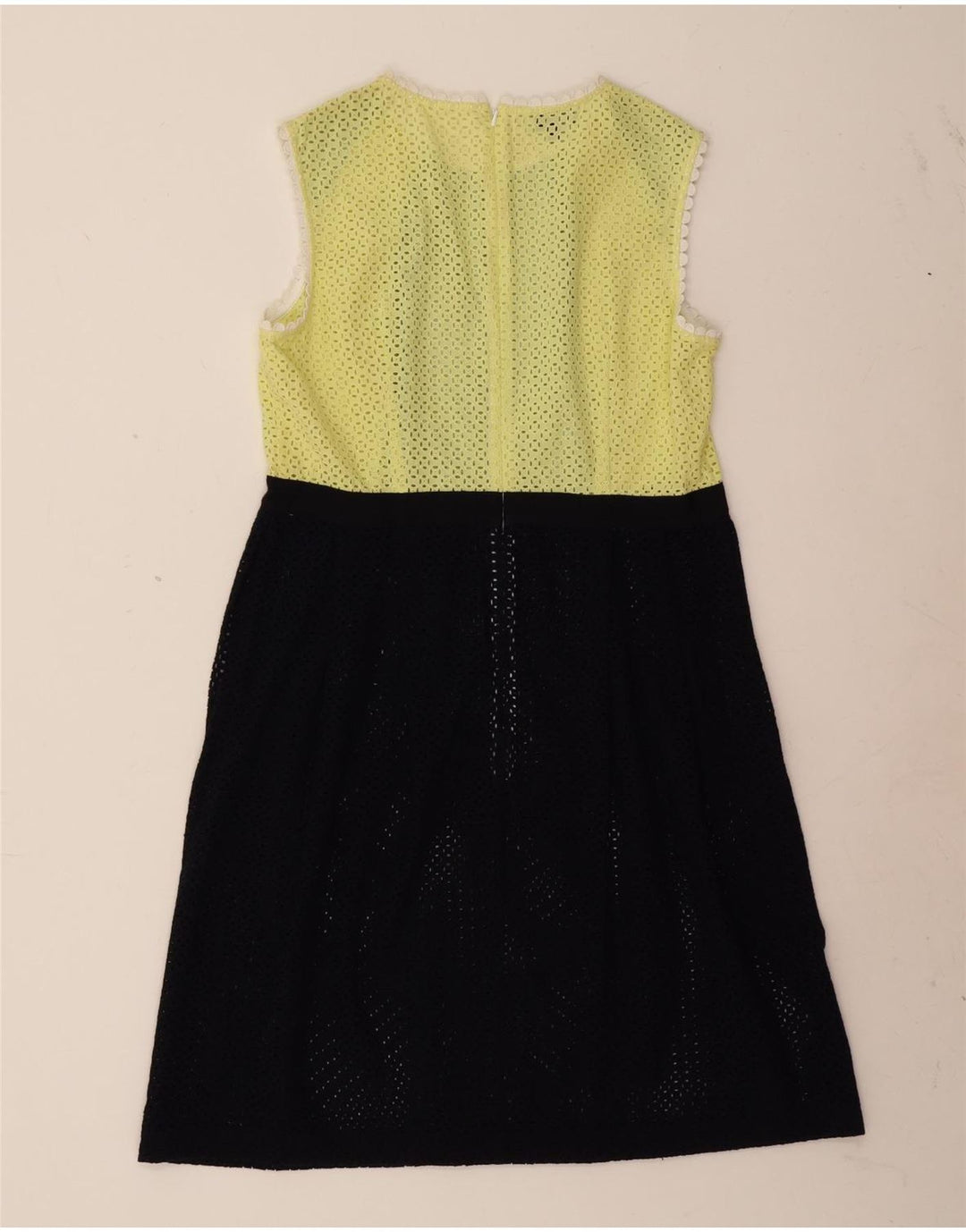 Vestido básico feminino sem mangas Hobbs UK 14 bloco colorido médio multicolorido