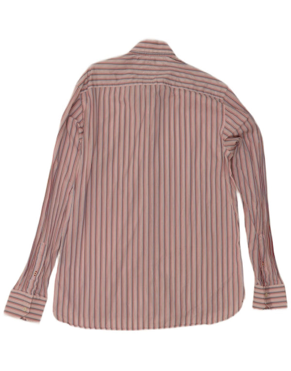 Tommy Hilfiger Camisa masculina média listrada rosa