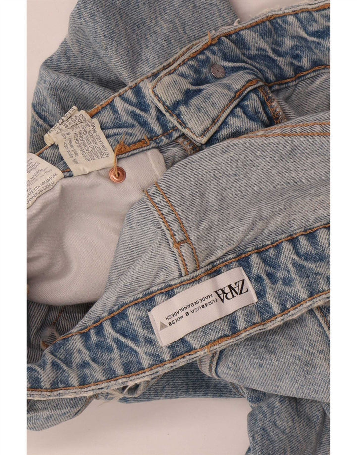 Shorts jeans feminino Zara EU 40 médio W30 algodão azul