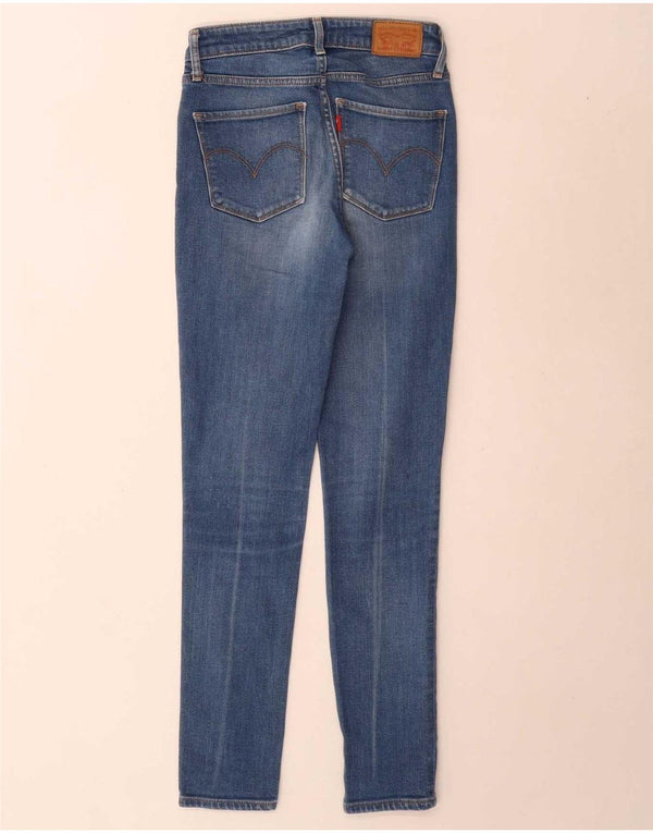 Levi's Womens 721 High Rise Skinny Jeans W24 L30 Algodão Preto