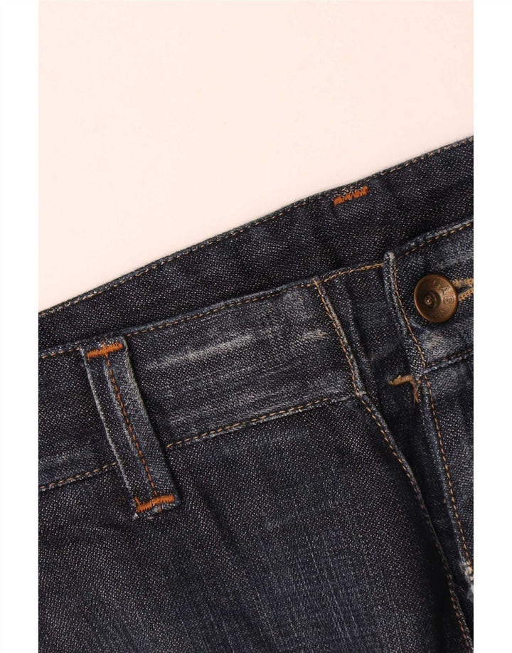 Gas Mens Loose Jeans W34 L34 Azul Marinho Algodão