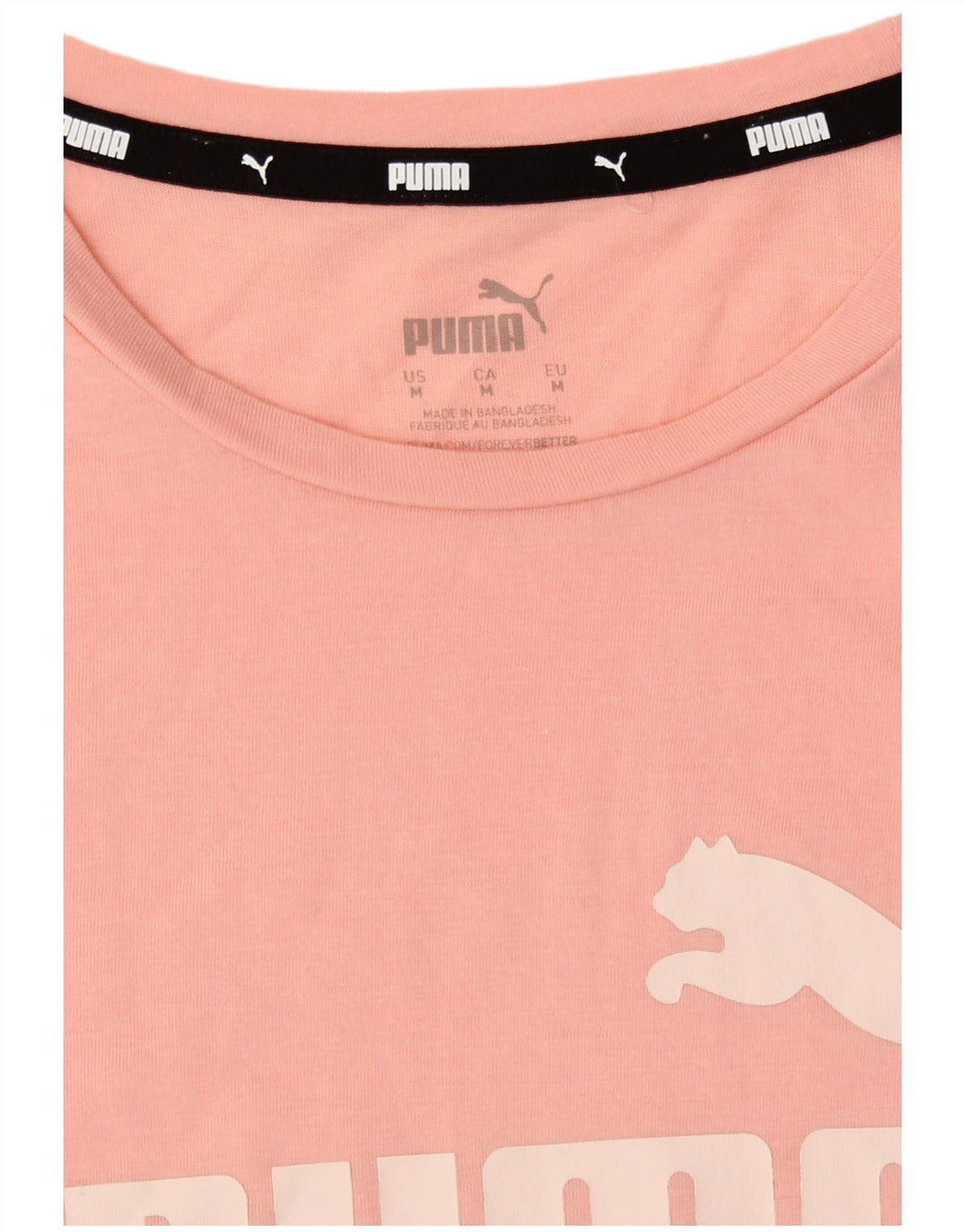 Puma Camiseta Feminina Graphic Top UK 14 Médio Rosa