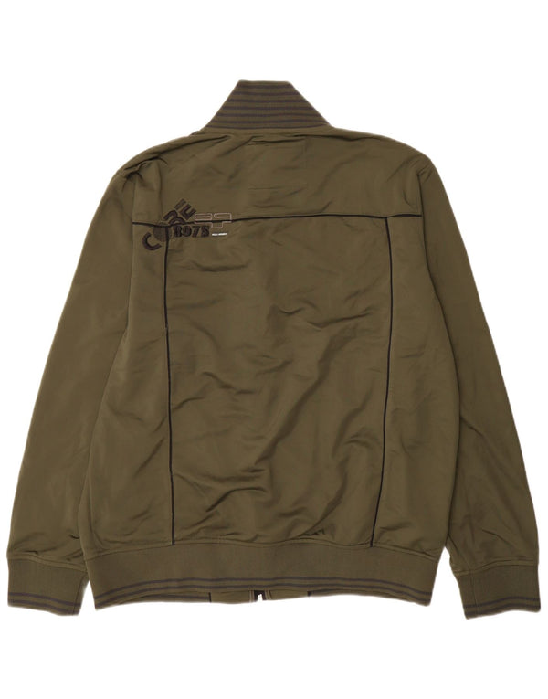 Jaqueta masculina de agasalho gráfico Jack & Jones 2XL cáqui colorblock