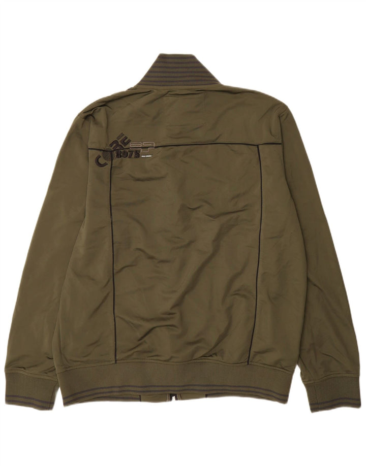 Jaqueta masculina de agasalho gráfico Jack & Jones 2XL cáqui colorblock