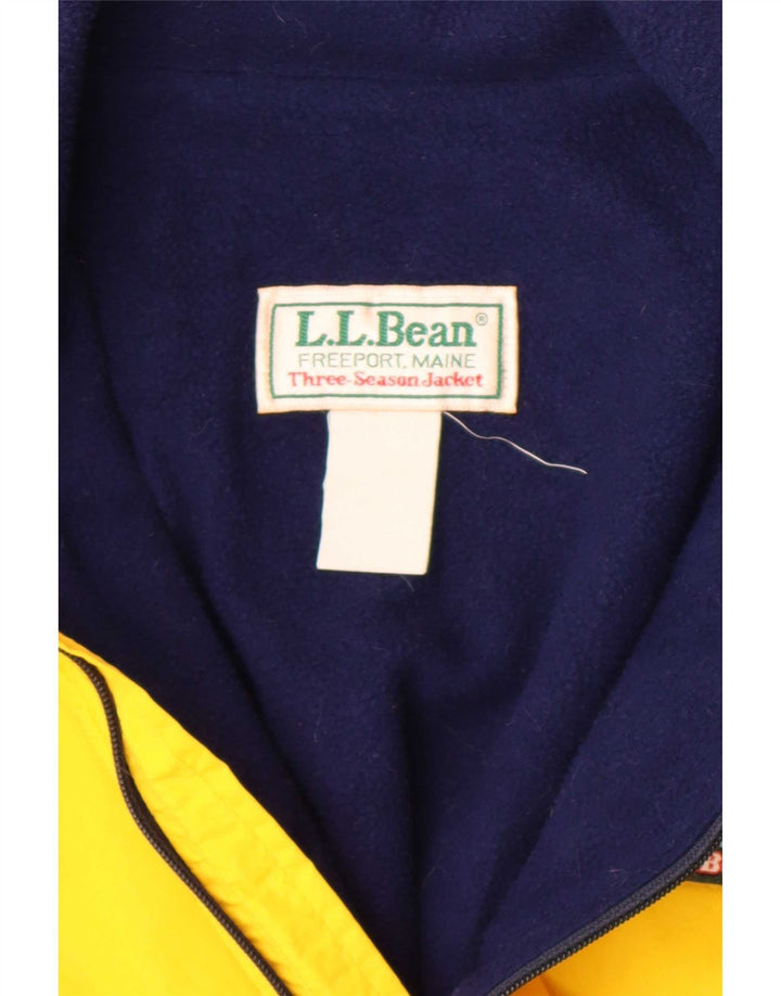 Jaqueta bomber masculina L.L.Bean UK 42 XL amarelo colorblock