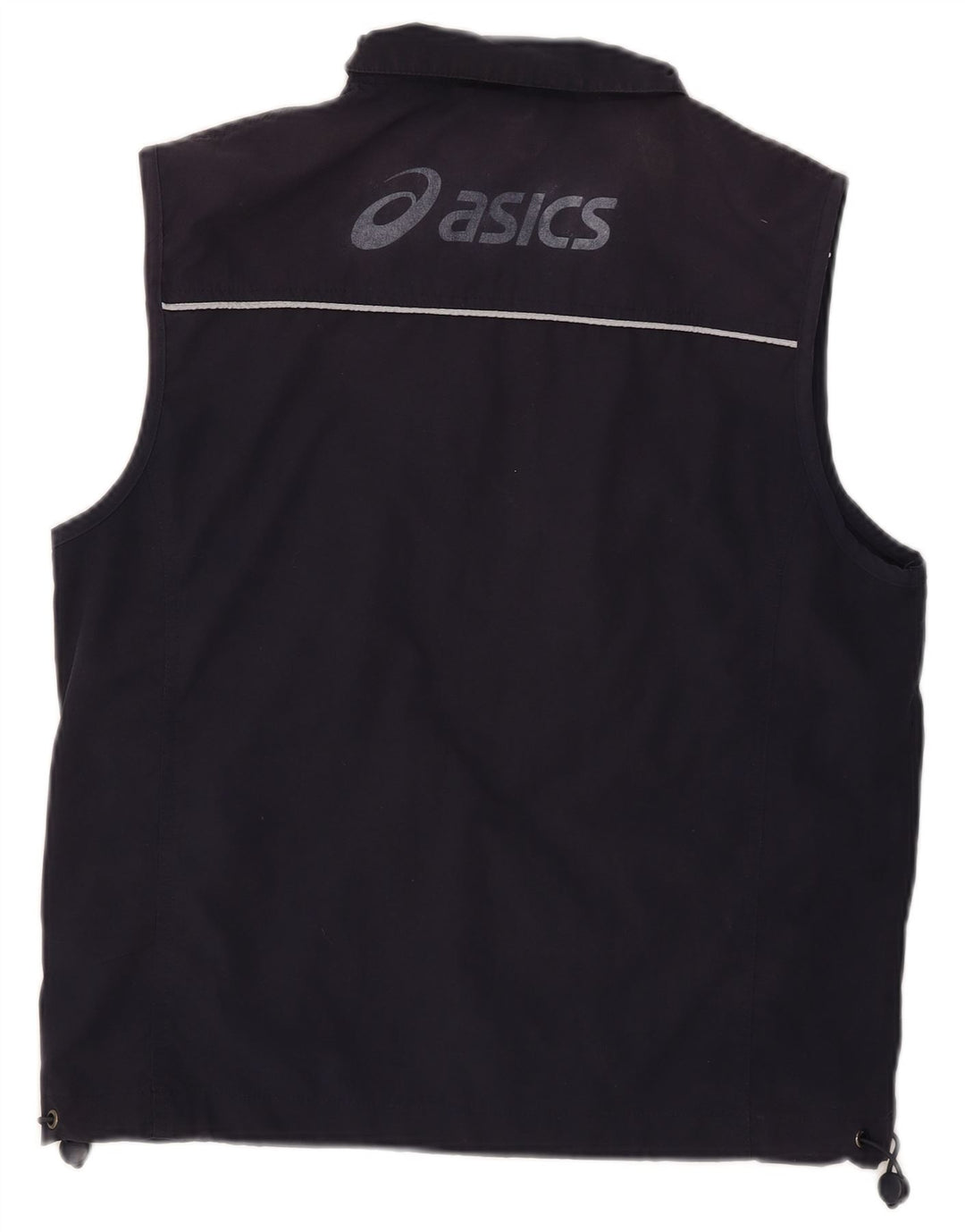 Asics Mens Graphic Utility Gilet UK 38 Médio Azul Marinho Poliéster